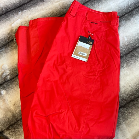 The North Face Freedom Insulated Ski Snow Fiery Red Pants - Picture 2 of 7